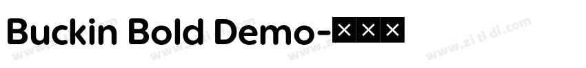 Buckin Bold Demo字体转换